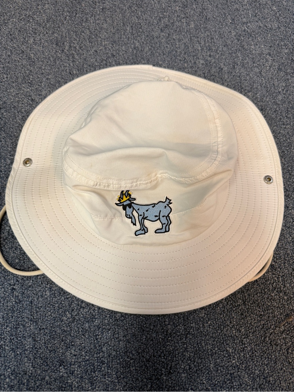GOAT Kids White Bucket Hat
